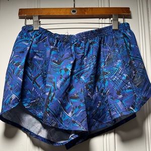 Vintage Nike Running Shorts Women Blue Large